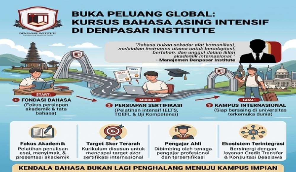 Buka Peluang Global: Program Kursus Bahasa Asing Intensif di Denpasar Institute untuk Calon Mahasiswa Internasional