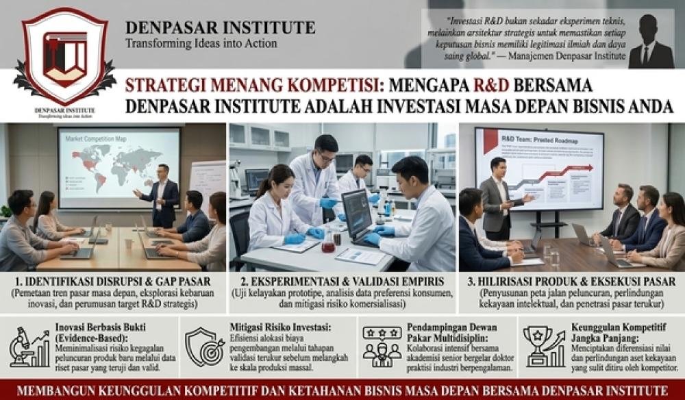Strategi Menang Kompetisi: Mengapa R&D Bersama Denpasar Institute Adalah Investasi Masa Depan Bisnis Anda
