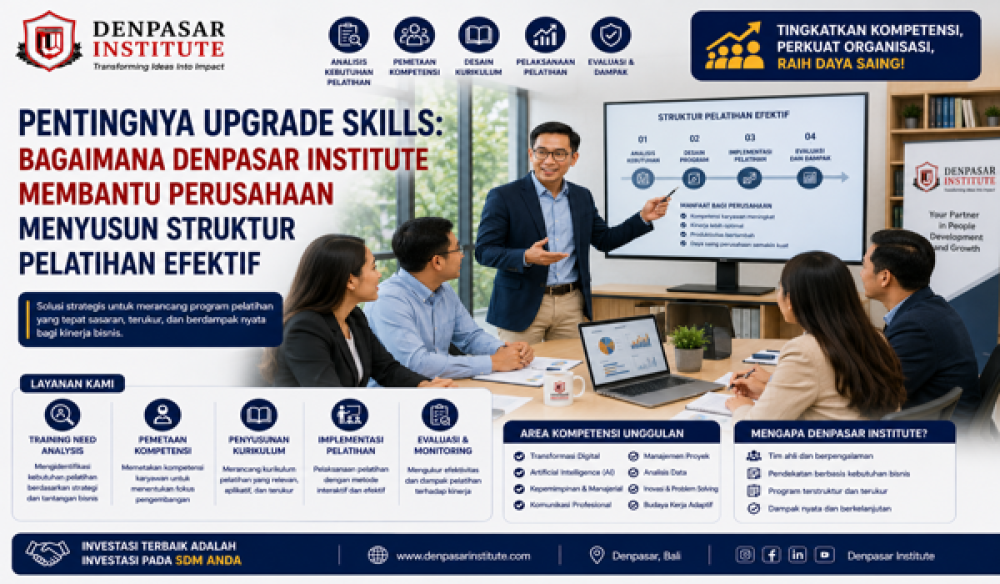 Pentingnya Upgrade Skills: Bagaimana Denpasar Institute Membantu Perusahaan Menyusun Struktur Pelatihan Efektif