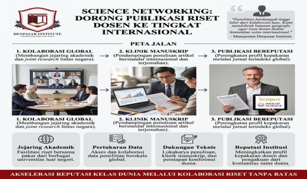 Denpasar Institute Bangun Science Networking Guna Dorong Publikasi Riset Dosen ke Tingkat Internasion
