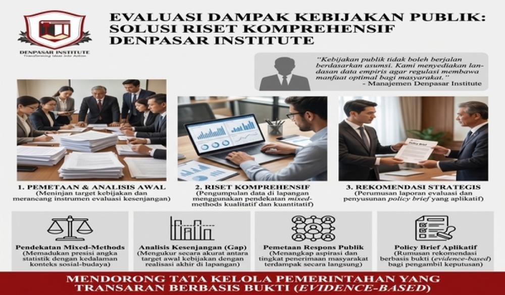 Denpasar Institute Tawarkan Solusi Evaluasi Dampak Kebijakan Publik Melalui Riset Komprehensif