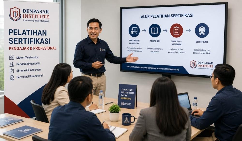 Tingkatkan Standar Mutu, Denpasar Institute Garap Pelatihan Sertifikasi Pengajar dan Profesional