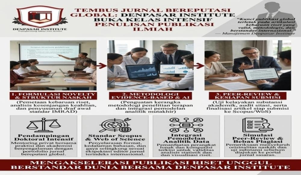 Tembus Jurnal Bereputasi Global: Denpasar Institute Buka Kelas Intensif Penulisan Publikasi Ilmiah