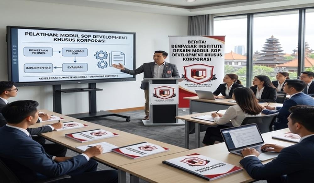 Akselerasi Kompetensi Kerja: Denpasar Institute Desain Modul SOP Development Khusus Korporasi
