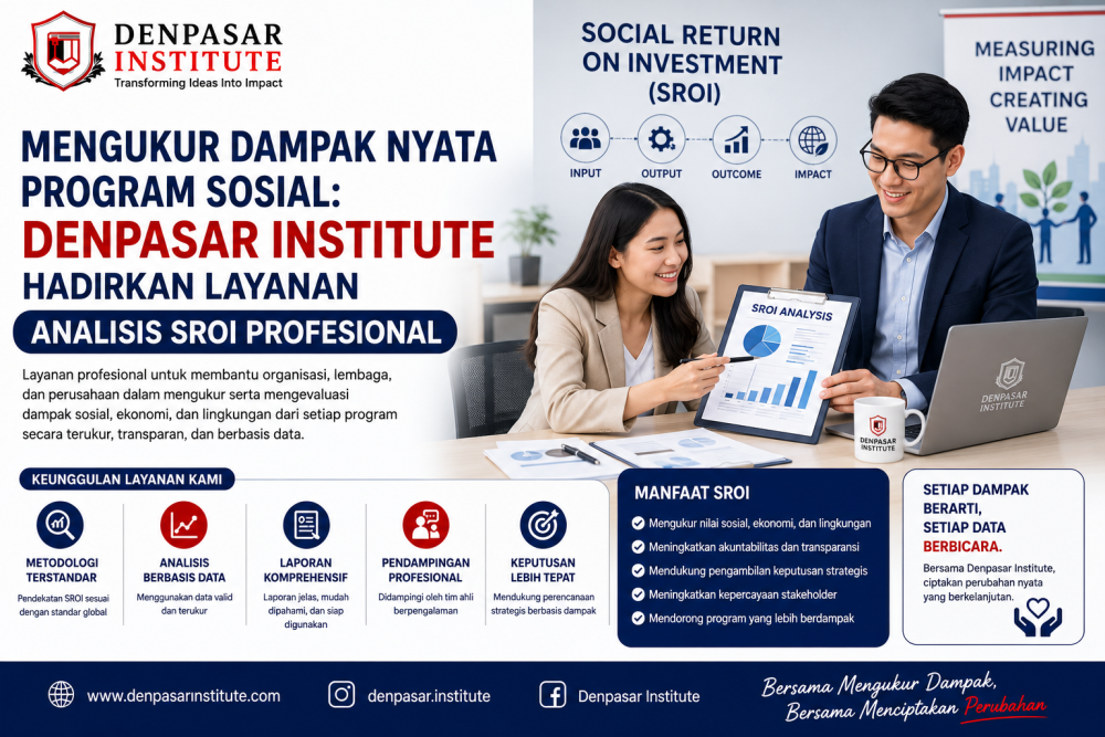 Mengukur Dampak Nyata Program Sosial: Denpasar Institute Hadirkan Layanan Analisis SROI Profesional
