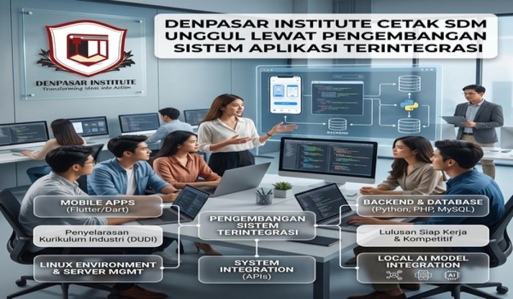 Denpasar Institute Cetak SDM Unggul Lewat Pengembangan Sistem Aplikasi Terintegrasi