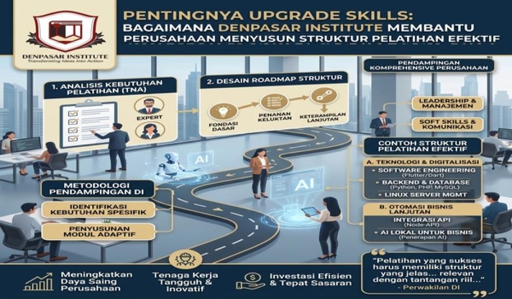 Pentingnya Upgrade Skills: Bagaimana Denpasar Institute Membantu Perusahaan Menyusun Struktur Pelatihan Efektif